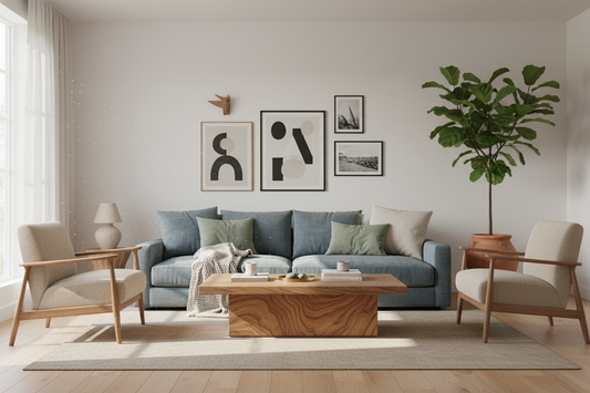 Modern living room showcasing interior design psychology principles for luxury and functionality