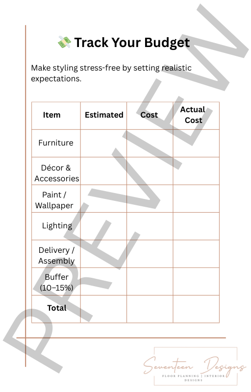 Room Styling Checklist: A Mini Interior Design Workbook